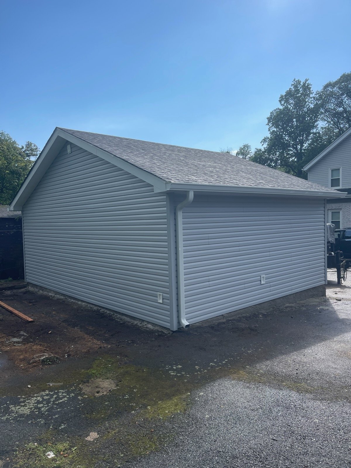 Roofing project after